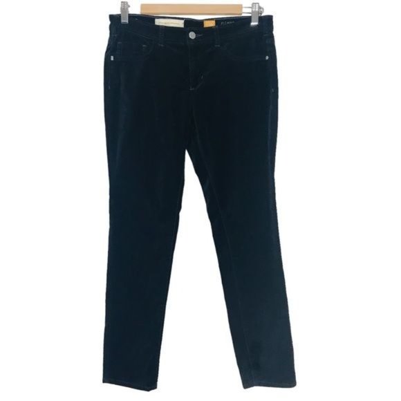 PILCRO ANTHROPOLOGIE Velvet Serif Pants Size 29 P - Picture 2 of 12